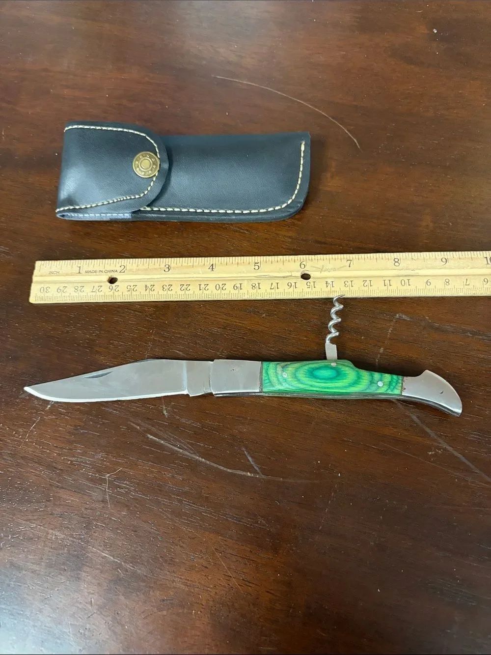 Hand crafted 9” folding with corkscrew